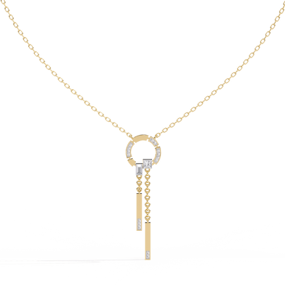 Sonia – Diamond Cascade Circle Pendant