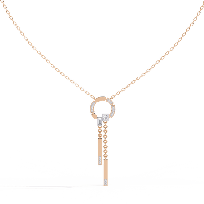 Sonia – Diamond Cascade Circle Pendant