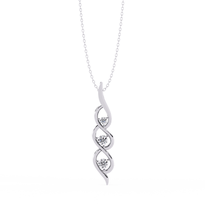 Adana – Tranquil Flow Diamond Pendant
