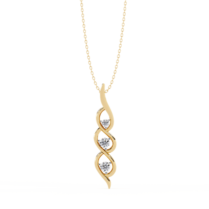 Adana – Tranquil Flow Diamond Pendant
