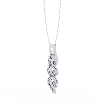 Adana – Tranquil Flow Diamond Pendant