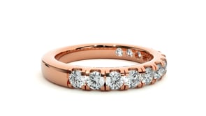 Marina- The Half Pavé Diamond Band
