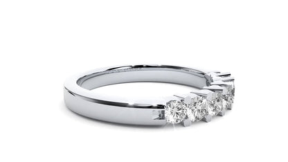 Alba – Seven-Stone U-Prong Diamond Band