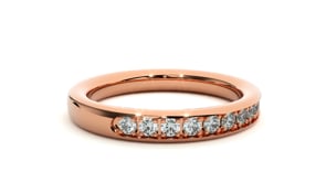 Amaya– The Channel-Set Shared Prong Eternity Band