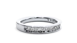 Amaya– The Channel-Set Shared Prong Eternity Band