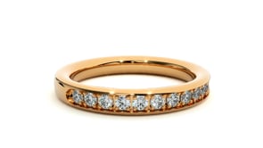 Amaya– The Channel-Set Shared Prong Eternity Band