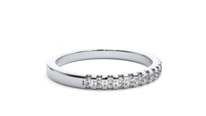 Soraya– 1/3 Pavé Eternity Diamond Band