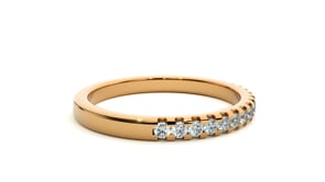 Soraya– 1/3 Pavé Eternity Diamond Band