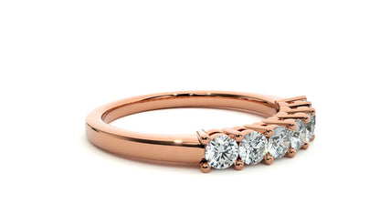 Fawn – Seven-Stone Basket Set Diamond Band