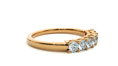 Fawn – Seven-Stone Basket Set Diamond Band