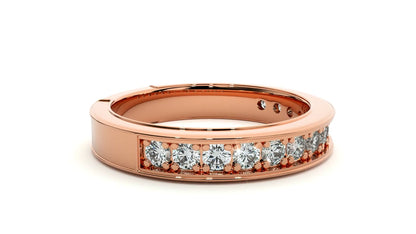 Haven– The Channel-Set Shared Prong Eternity Band