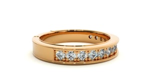 Haven– The Channel-Set Shared Prong Eternity Band
