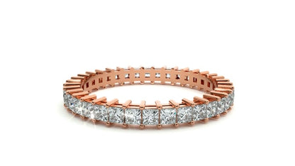 Bellamy – Princess-Cut Full Eternity Band in Basket Setting