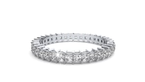 Bellamy – Princess-Cut Full Eternity Band in Basket Setting