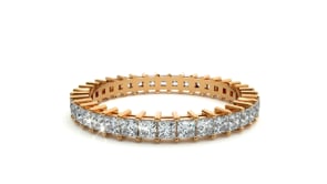 Bellamy – Princess-Cut Full Eternity Band in Basket Setting