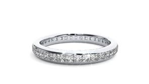 Vanessa – Princess-Cut Diamond Channel-Set Full Eternity Band