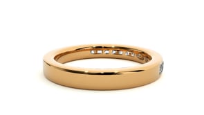 Gabriella – 1/3 Channel-Set Princess-Cut Diamond Band