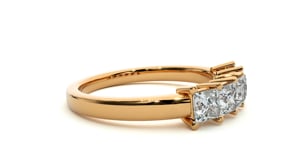 Fiorella - Five-Stone Princess Cut Basket Setting Ring