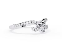 Alani- Shaped Band with Pear-Cut Detail