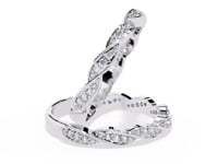 Elsa – 3/4 Twisted Diamond Band