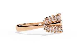 Serene- Sculptural Marquise Diamond Statement Ring
