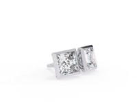 Alejandra– The Bezel Set Princess Stud