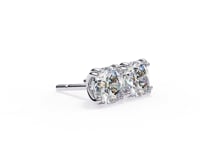 Audrey– The Double Prong Cushion Stud