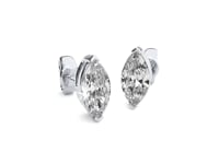 Ayana- Marquise-Cut Diamond Studs with V-Prong Basket Setting