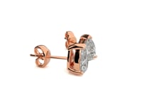 Bianca- Pear-Cut Diamond Studs with V-Prong Basket Setting