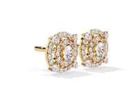 Zoya – Double Halo Round-Cut Diamond Studs