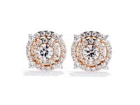 Zoya – Double Halo Round-Cut Diamond Studs