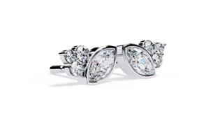 Shari – Marquise and Round Diamond Studs