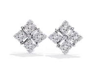 Rosa – Diamond Pavé Pinwheel Stud Earrings