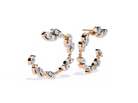 Avery – Marquise-Inspired Round Diamond Cluster Studs