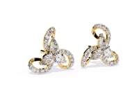 Desiree – Pear & Pavé Diamond Studs