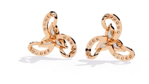 Desiree – Pear & Pavé Diamond Studs