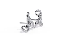 Desiree – Pear & Pavé Diamond Studs