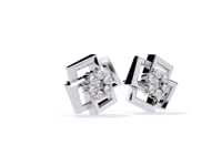 Crystal – Framed Cluster Diamond Studs