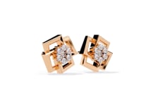 Crystal – Framed Cluster Diamond Studs