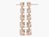Olivia – Graduated Oval-Cut Diamond Drop Earrings