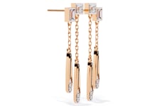 Ivana - Dual-Drop Princess and Baguette Diamond Earrings