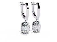 Jenna – Oval-Cut Diamond Vintage Drop Earrings
