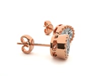 Mary – Milgrain Bezel Solitaire Diamond Studs