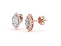 Nala – Marquise-Cut Halo Diamond Studs