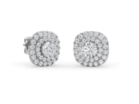 Nina – Round Double Halo Diamond Studs