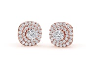 Nina – Round Double Halo Diamond Studs