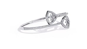 Sonya – Pavé Cluster Open Bangle