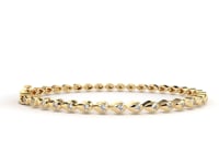 Dimah – Drop Motif- 2mm Round Diamond Tennis Bracelet