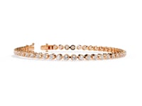 Anita – Sculpted Prong 2.5mm Diamond Tennis Bracelet