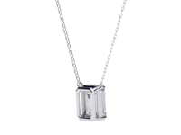 Farah – Emerald-Cut Solitaire Pendant